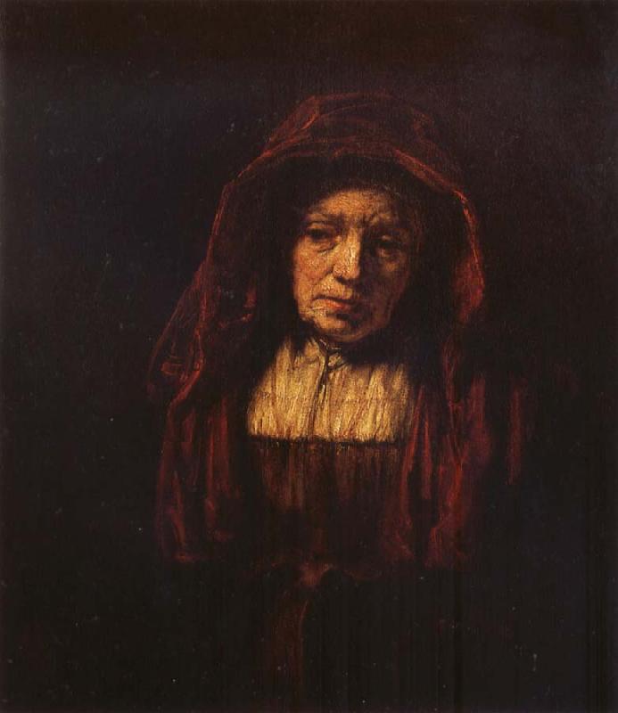 REMBRANDT Harmenszoon van Rijn Portrait of an Old Woman